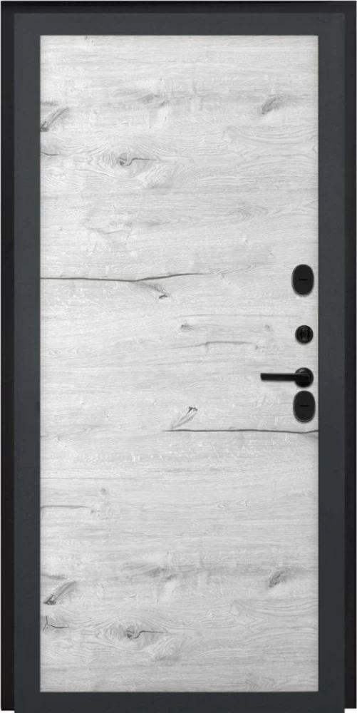 Входная дверь ДвериПРО Берген Без фрезеровки Дуб арктик горизонт DPRO195661 внутренняя сторона