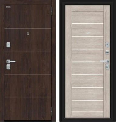 Дверь Браво Прайм/BChrome Almon/Cappuccino Melinga