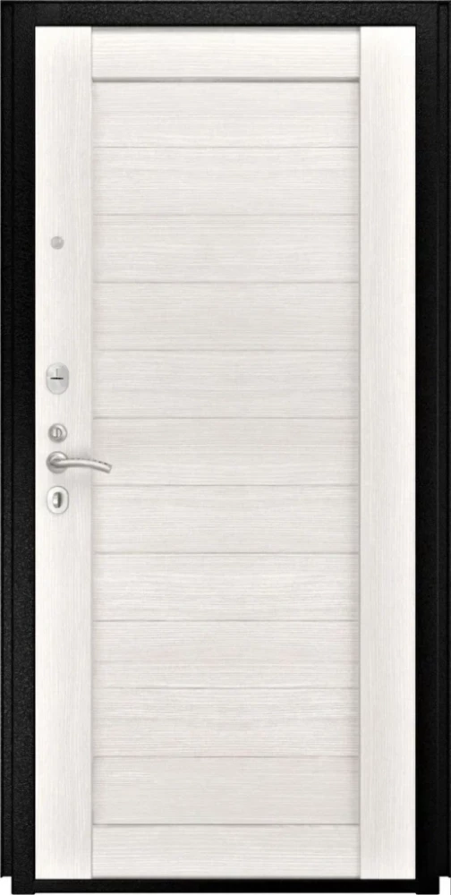 Входная дверь ДвериПРО Квадро СБ-3 листв. бел. (21 беленый дуб) DPRO195718 внутренняя сторона