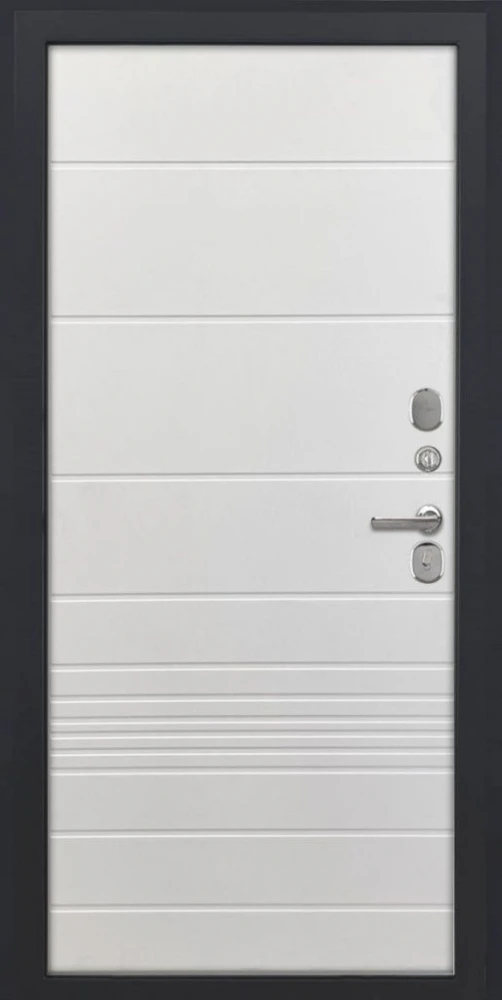 Входная дверь ДвериПРО Модель Л-48 ФЛ-700 (10мм, Ясень белый) DPRO222170 внутренняя сторона