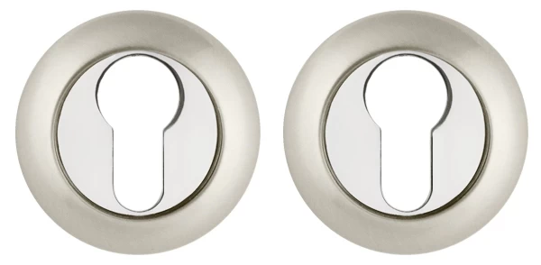 Фото Накладка под цилиндр ET.R.JR54 (ET JR) SN/CP-3 матовый никель/хром