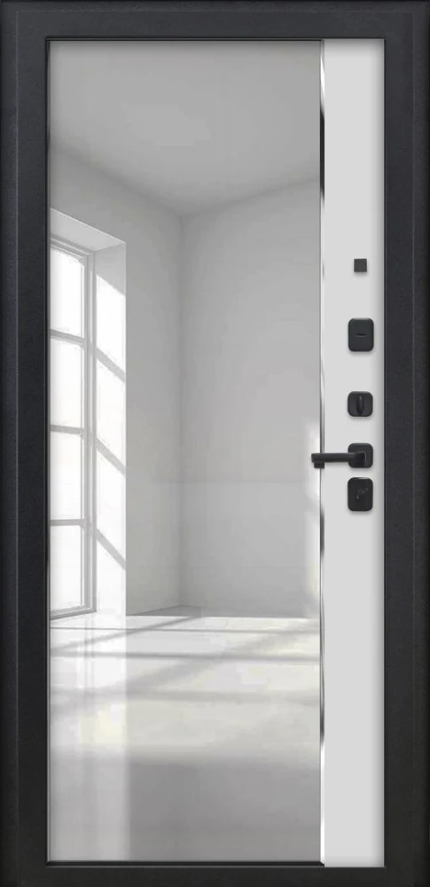 Входная дверь ДвериПРО Берген ФЛЗ-618 Белый матовый DPRO222446 внутренняя сторона