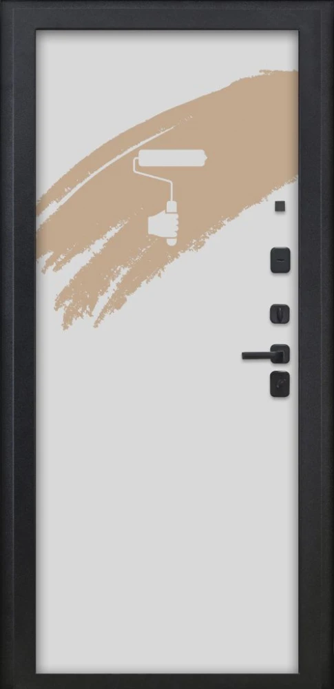 Входная дверь ДвериПРО Д-68 Под покраску DPRO222423 внутренняя сторона