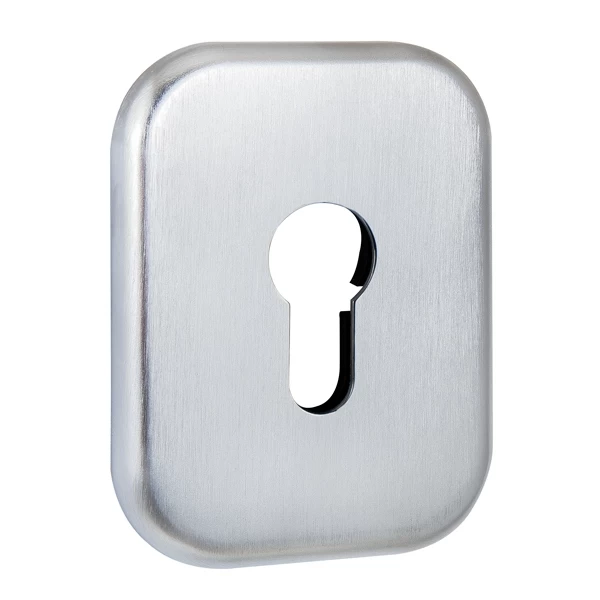 Фото Накладка на цилиндр ESC.C.XL/K.486 (ESC 486-C SQ XL) SSC сатинированный хром (1 шт.)