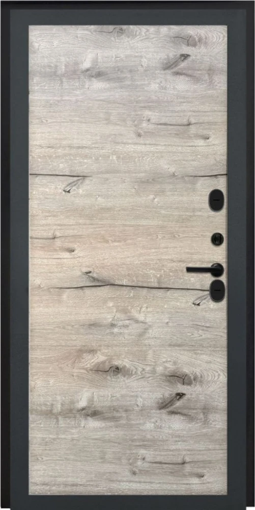 Входная дверь ДвериПРО Квадро Без фрезеровки Дуб пацифик горизонт DPRO226472 внутренняя сторона